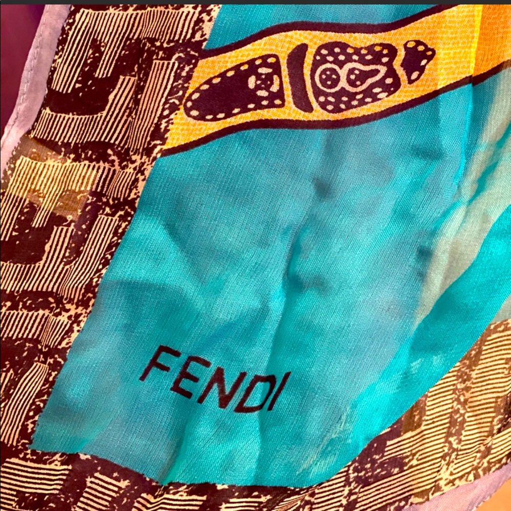 Fendi silk scarf
